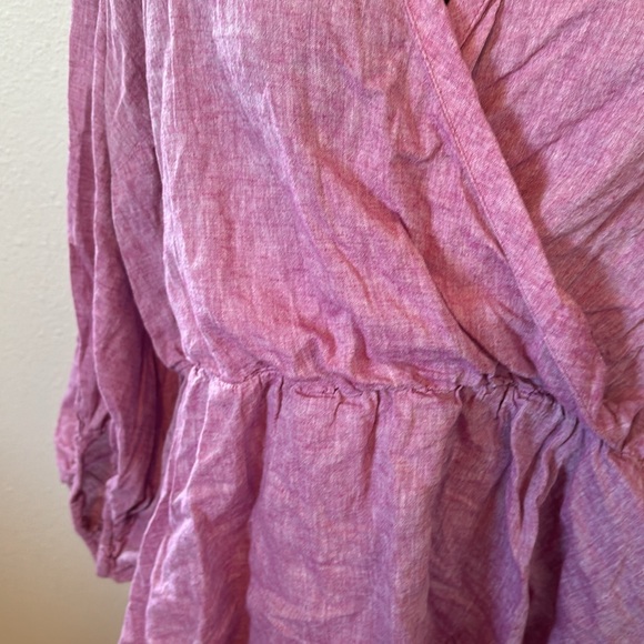 Lane Bryant Crossover Linen/Cotton Top size 20 - Picture 3 of 10